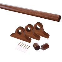 Pack cortinero 2.5m Madera Jacaranda