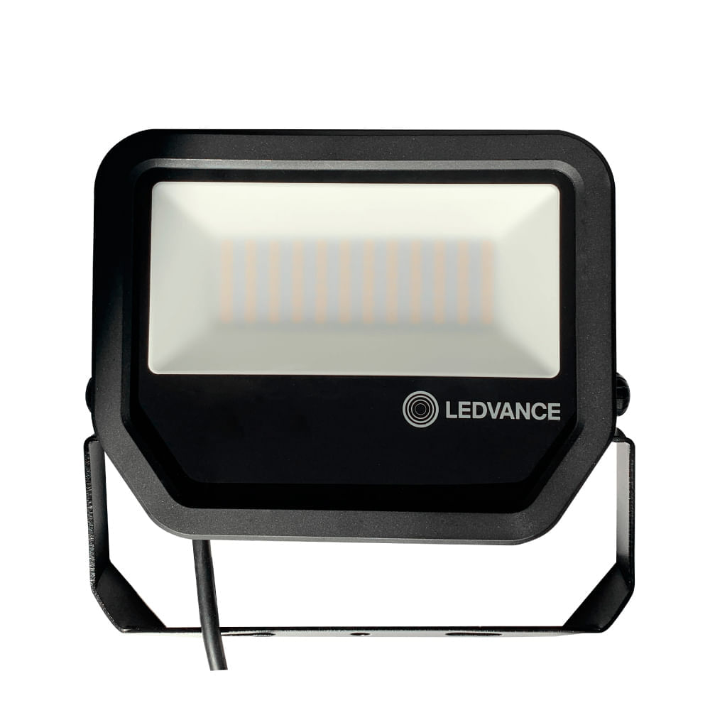 Reflector Led Negro 50W Luz Amarilla