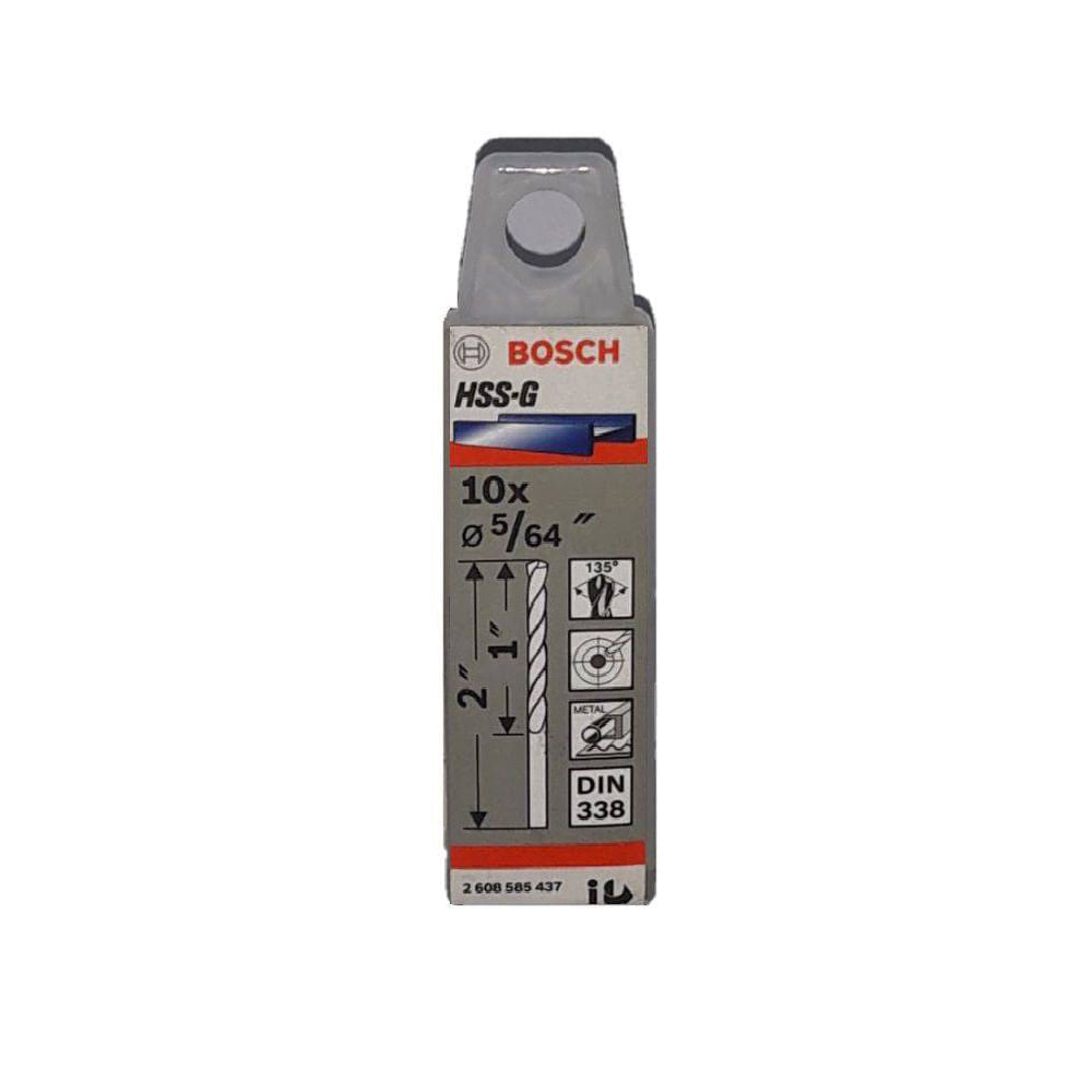 Broca Metal HSS-G 5/64"" 2mm x10u