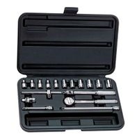 Juego dados Encastre 1/4 18 piezas milimétricas