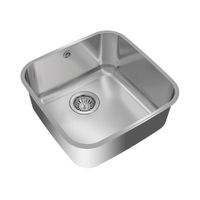 Lavadero rectangular 1 pieza Acero Inoxidable 40x40