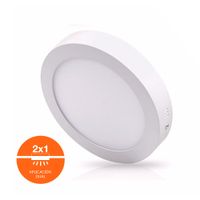 Downlight 2 en 1 redondo 24W luz blanca