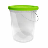 Balde comercial 20l con tapa Verde