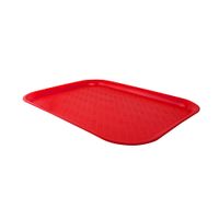 Azafate comercial rojo mesa exhibidora