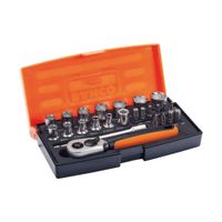 Set dados y accesorios encastre 1/4"" 25p