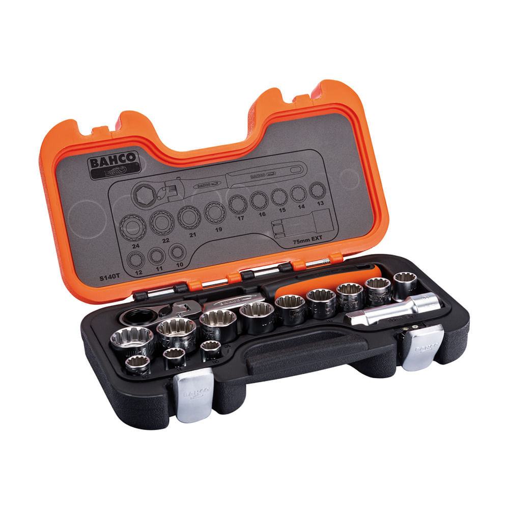 Set dados y accesorios encastre 1/4 14p