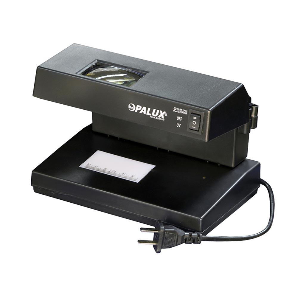 Detector de billetes con lupa Opalux