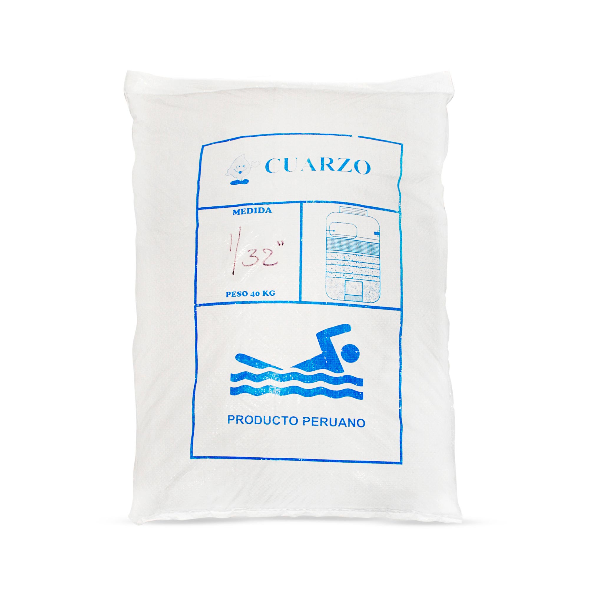 Arena de cuarzo en saco 1/32 x40 kg