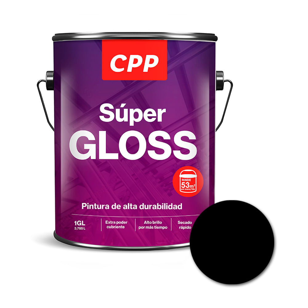 Super Gloss negro 1gl