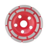 Disco acero punta corte fuerte 115mm Rojo
