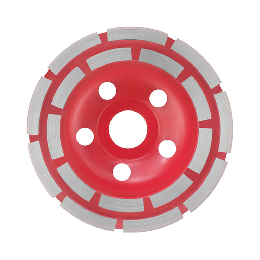 Disco acero punta corte fuerte 115mm Rojo
