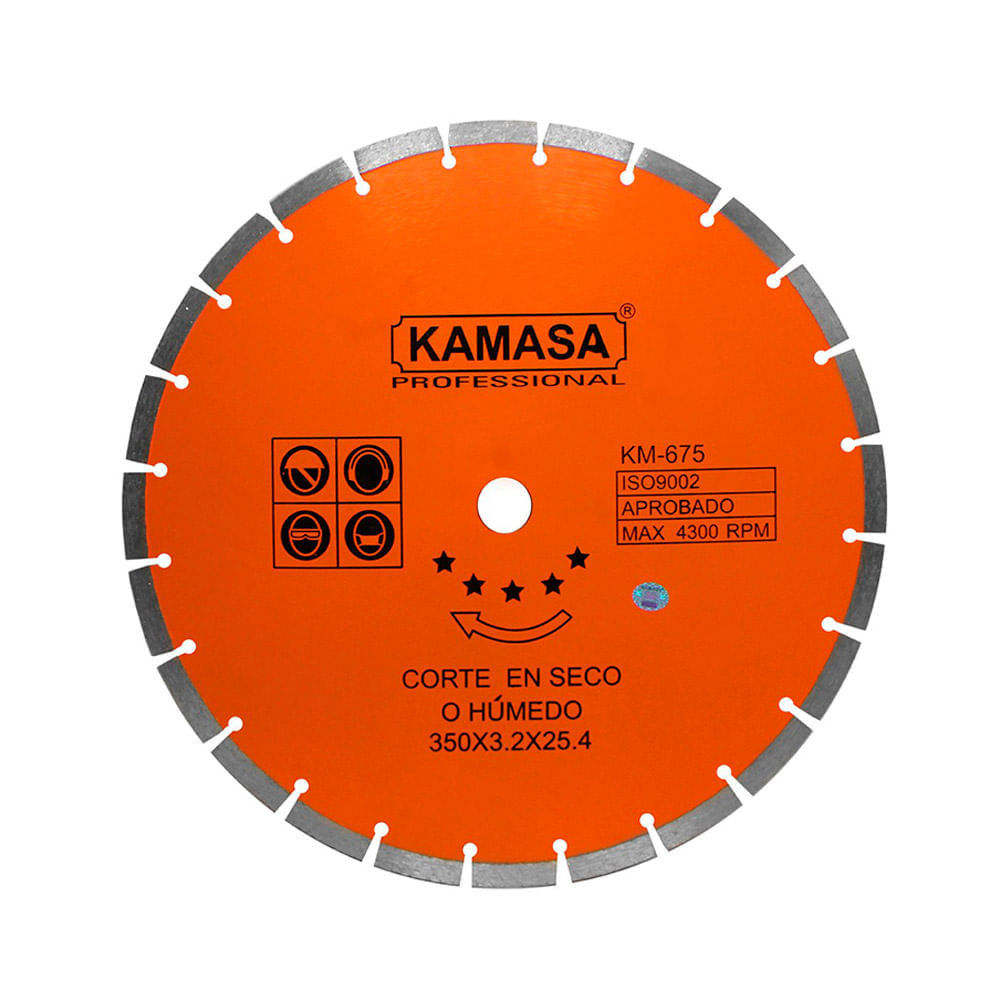 Disco diamant acero 350