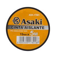 Cinta aislante Negra 0.13mm x 19mm x 5y