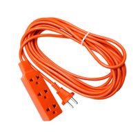 Extensión eléctrica 3 toma corriente 50ft