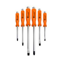 Juego desarmador golpe Naranja 6 piezas
