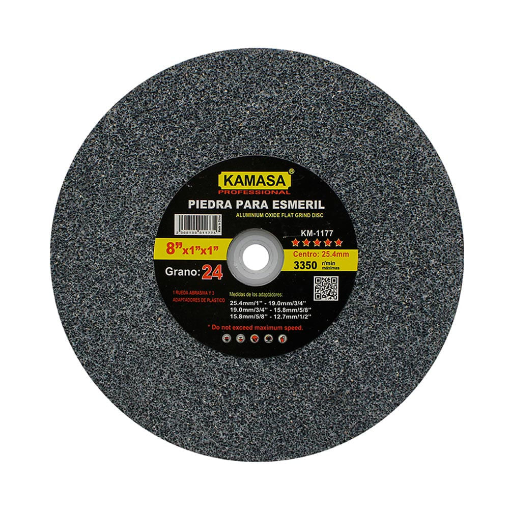 Piedra para esmeril 8"" x 1 x 1 A24