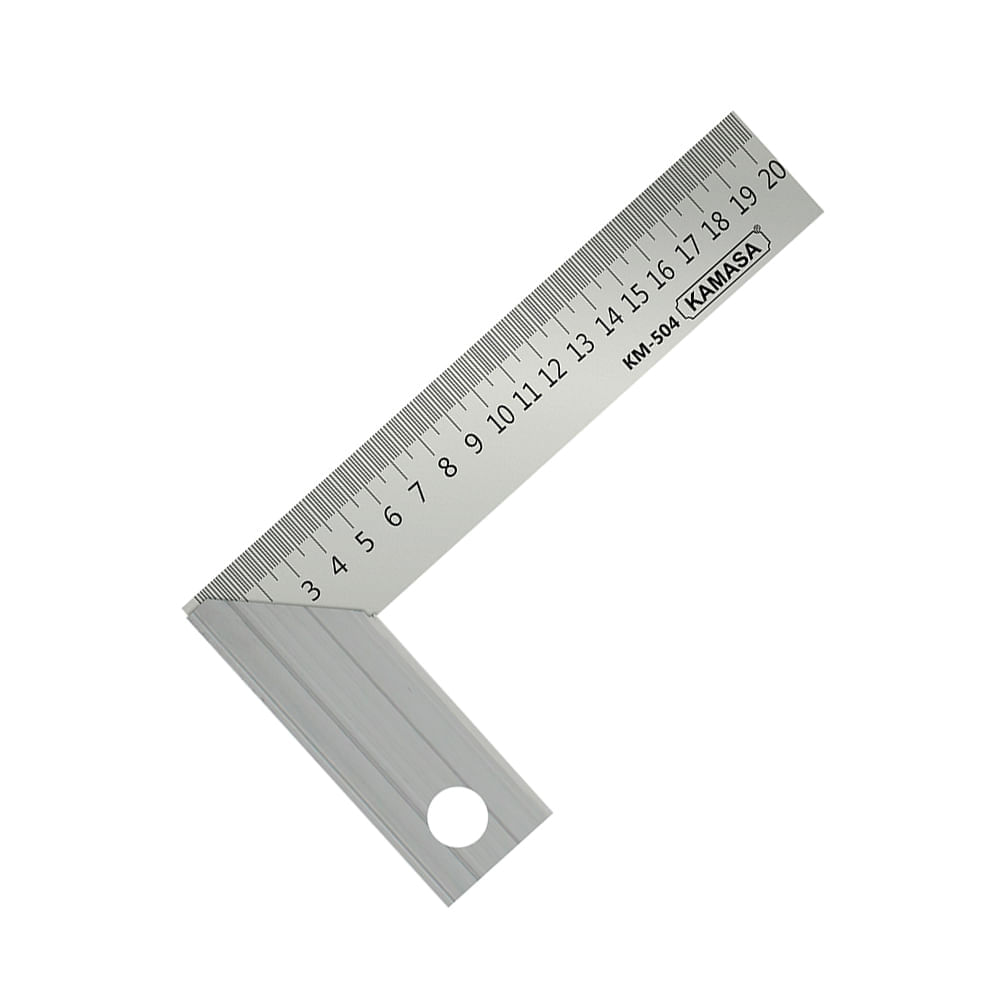 Escuadra fabricada en aluminio 8""