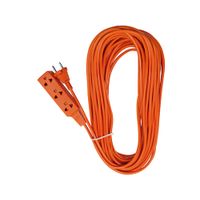 Extensión eléctrica 3 toma corriente 75ft