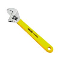 Llave francesa 10"" mango amarillo