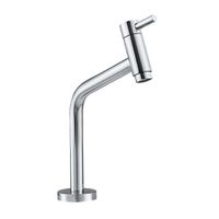 Llave de Lavatorio al Mueble Vainsa Minimalista Lever Baja Plata Cromada