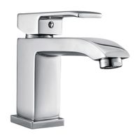 Mezcladora para Lavatorio Bimando Vainsa Minimal Aquare Baja Plata Cromado
