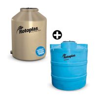 Tanque Arena 1100L + Cisterna 1200L válvula y flotador