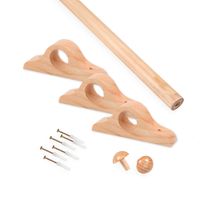 Pack cortinero Madera Pino 250cm