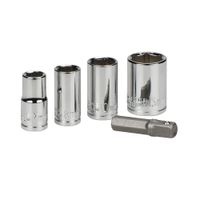 Set de dados + Adaptador 1/4"" 30mm x5u
