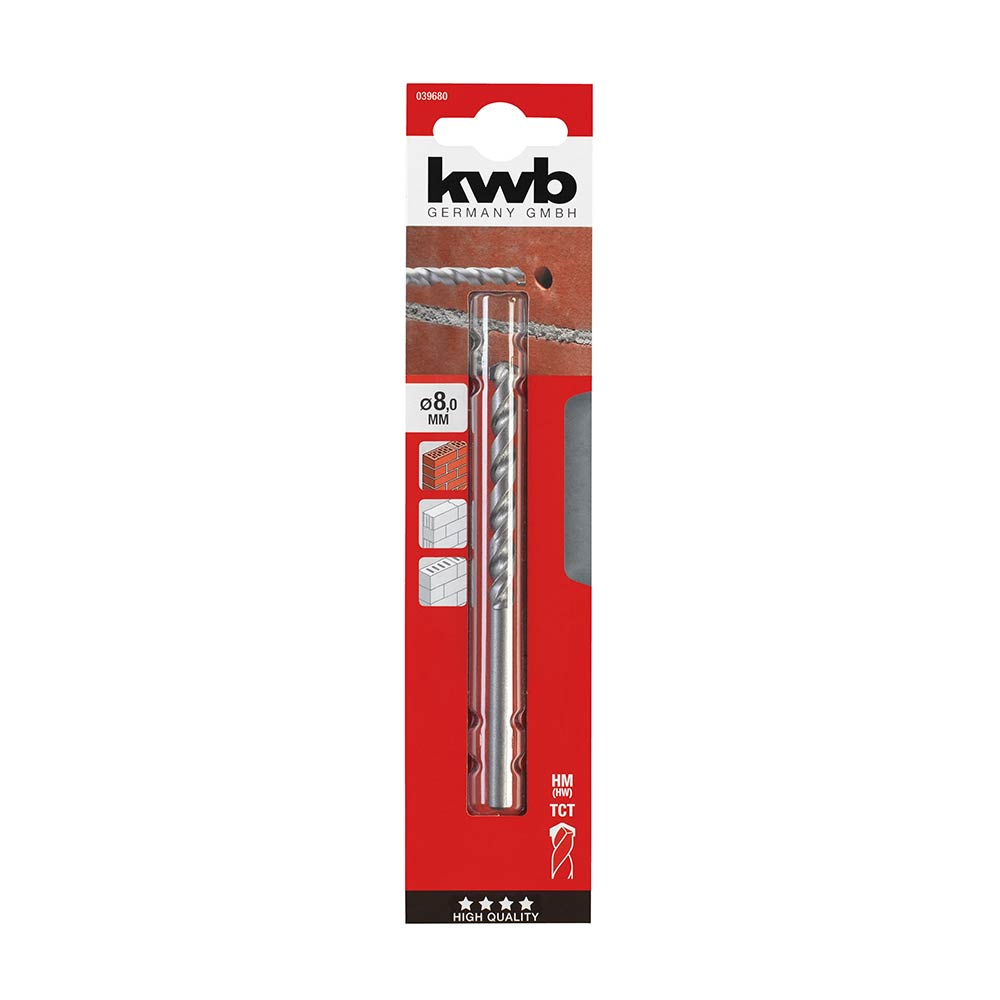 Broca para piedra carburo de tungsteno 120x8mm