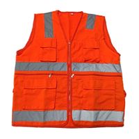 Chaleco Multibolsillo Naranja Talla: XL