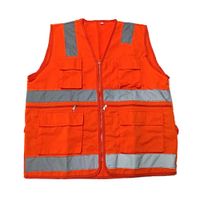 Chaleco Multibolsillo Naranja Talla: S