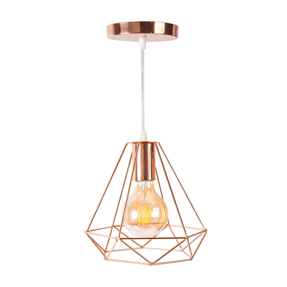 Colgante Prisma Cobre