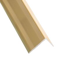 Borde peldaño aluminio champagne mate 240cm
