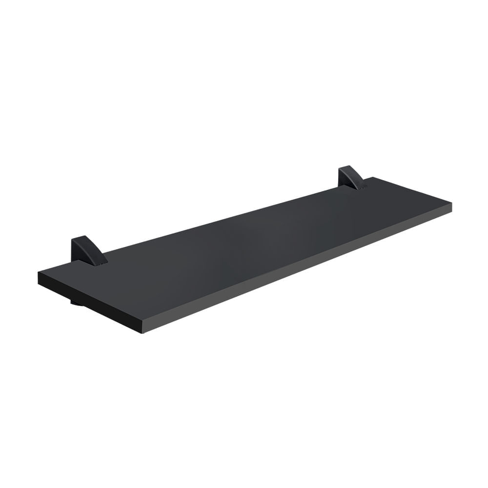 Repisa Concept con soportes Negro 15mm 20x60cm