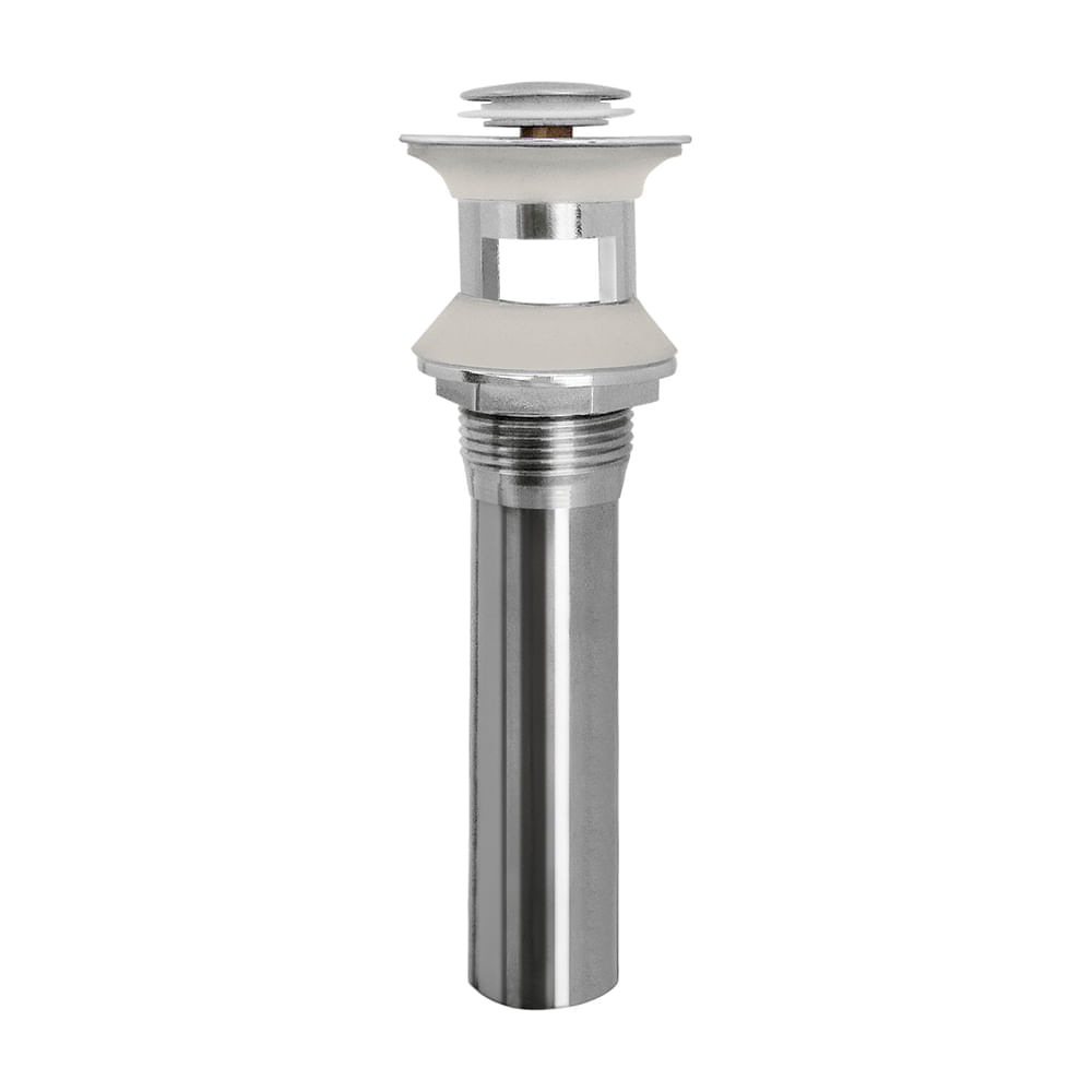 Desagüe push cromado 1 1/4x10"" c/rebose