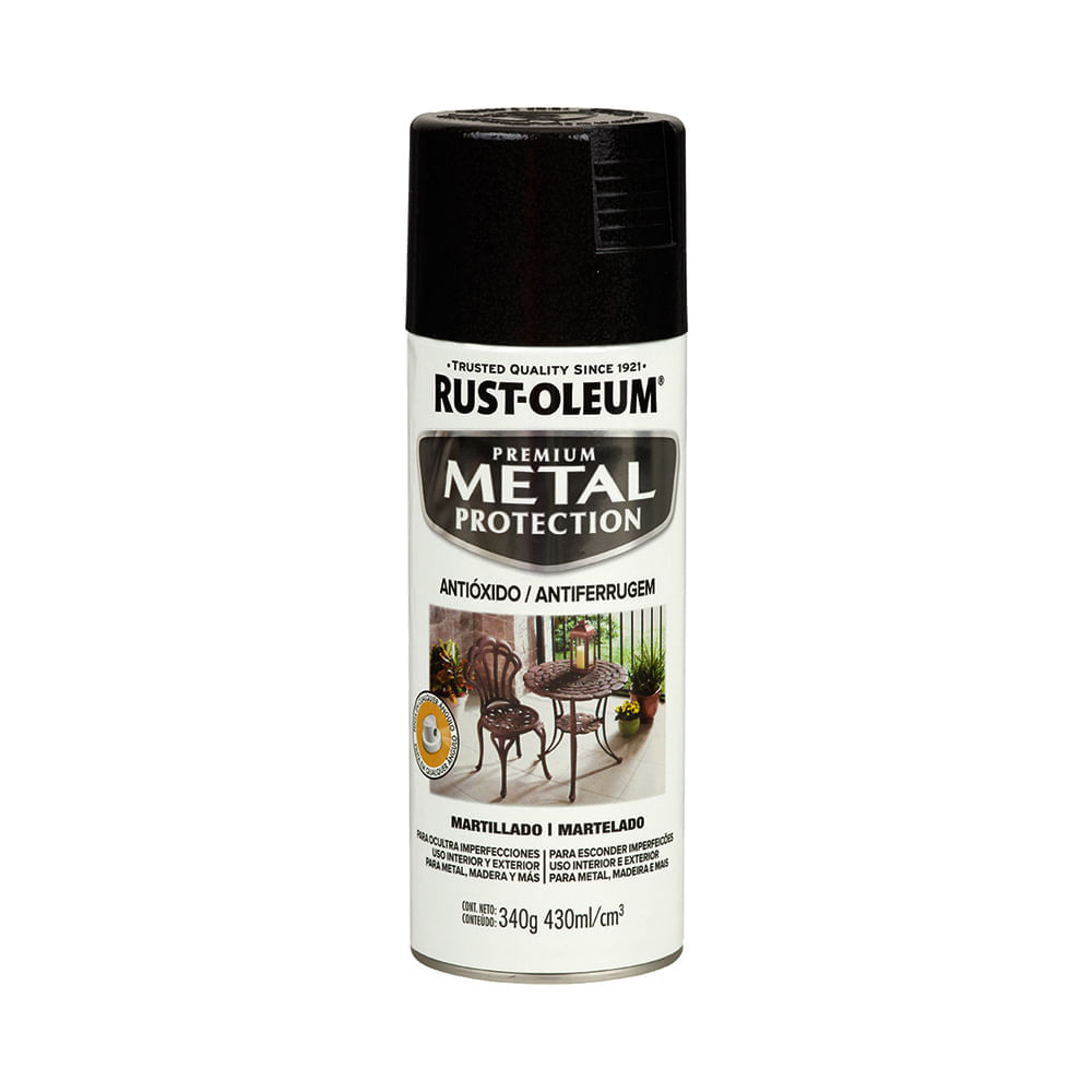 Aerosol anticorrosivo martillado Negro 340gr x6und