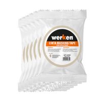 Cinta Masking Tape Multiuso 3/4"" x 40yd (12mmx36m) Werken - 6 unidades