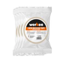 Cinta Masking Tape Multiuso 1"" x 40yd (24mmx36m) Werken - 4 unidades