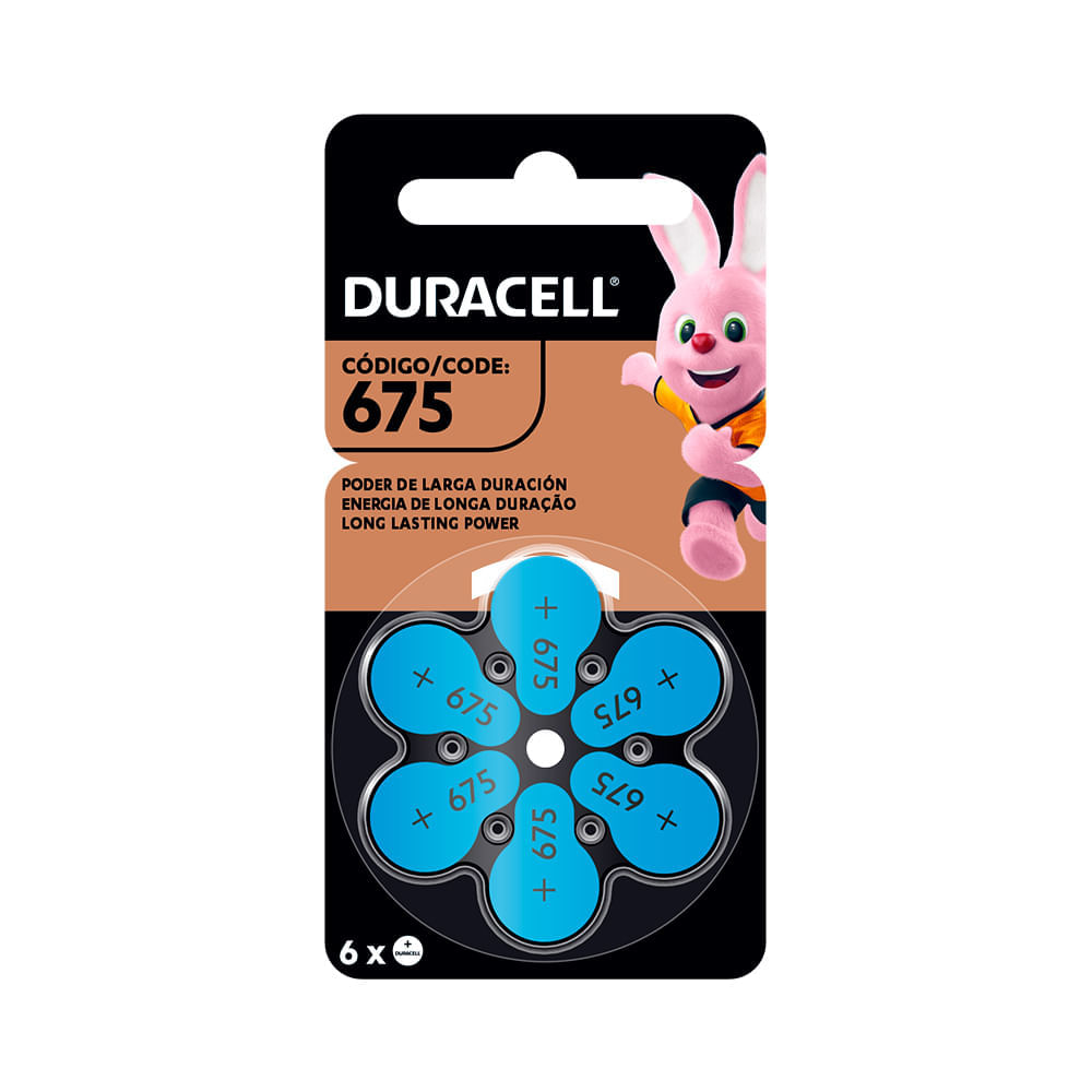 Pila Duracell Auditiva nro675 x6