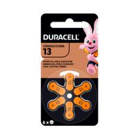 Pila Duracell auditiva nro13 x6