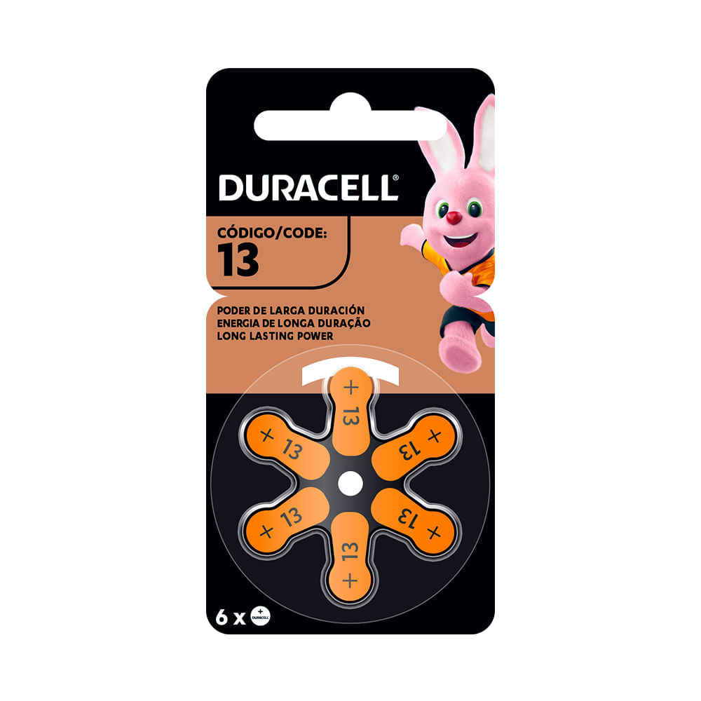 Pila Duracell auditiva nro13 x6