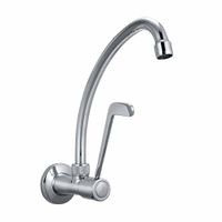 Llave lavatorio pared Espec a Leva L Cr