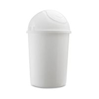 Tacho de baño redondo Blanco Mármol 8 litros