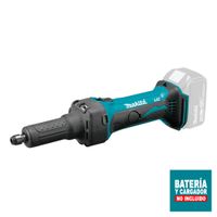 Esmeril Recto Inalámbrico Makita 18V 1/4"" Nariz Larga DGD800Z sin Batería ni Cargador