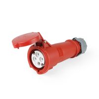 Toma aérea IP44 3P + Tierra 32A 415V Rojo