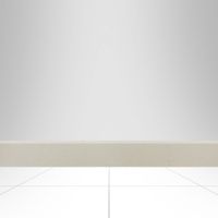 Zócalo Porcelanato Nano Blanco 7.3x60 cm.