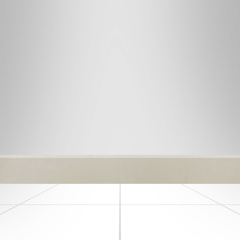 Zócalo Porcelanato Nano Blanco 7.3x60 cm.