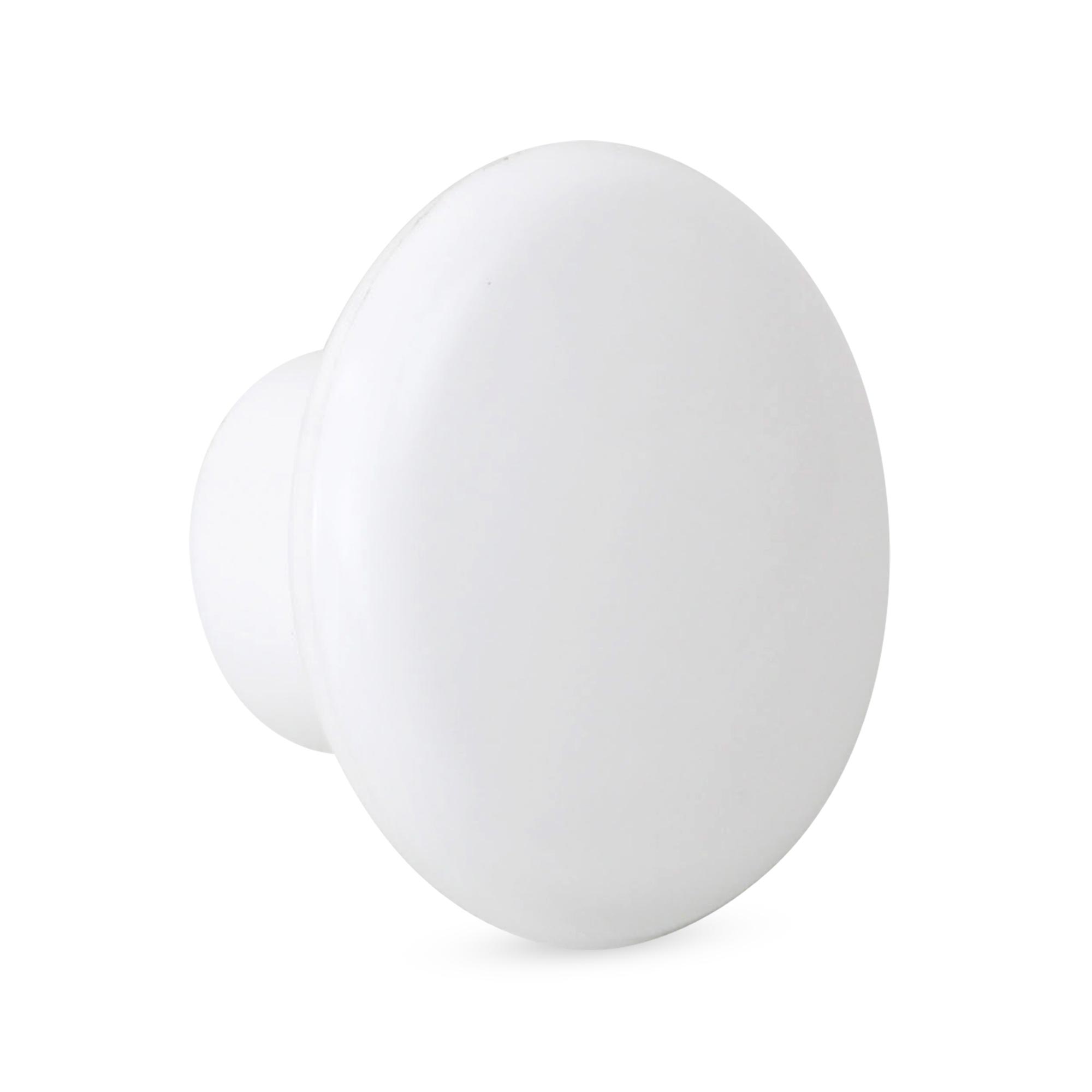 Perilla plástica Blanco 38 mm