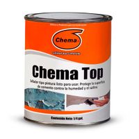 Impermeabilizante Chema Top tipo pintura 1/4 galón.
