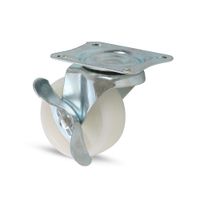Garrucha plataforma c/freno blanca 2"" 40 kg